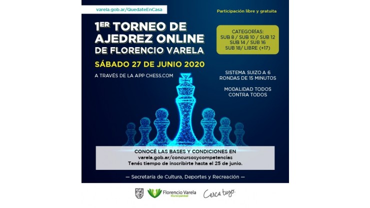 Inscripción abierta para el Primer Torneo On-Line de Ajedrez